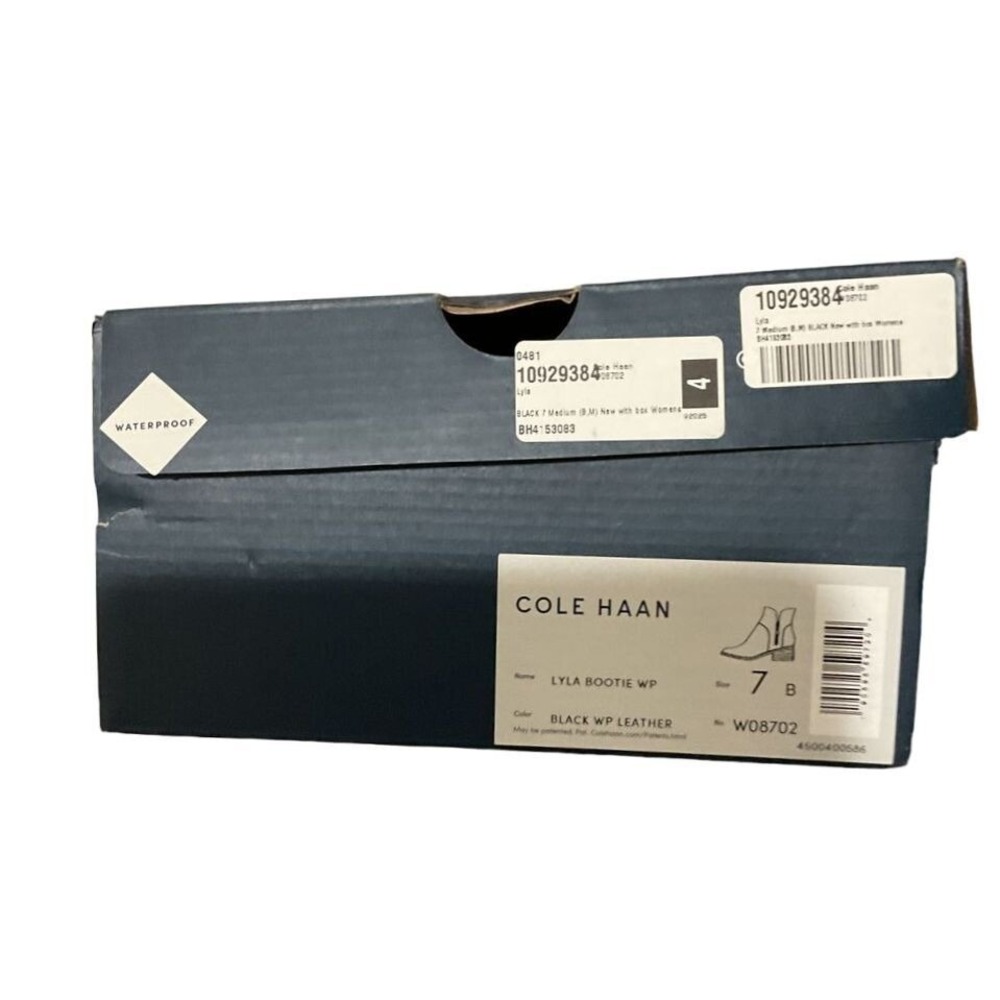 Cole Haan Lyla Black Bootie Boots EUC Size 7 - Picture 4 of 8